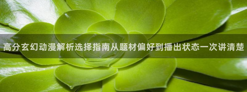 韩漫漫画免费观看:高分玄幻动漫解析选择指南从题材偏好到播出状态一次讲清楚配图
